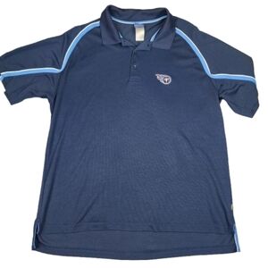 Reebok NFL Men's Navy Blue Polo Shirt Tennessee Titans Football Mens XL